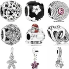 Высокое качество замок ключ бабочка собака лошадь цвет подходит оригинальный бренд браслеты и браслеты для женщин ювелирные изделия DIY