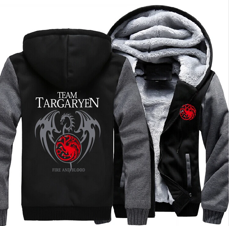 Новый отличаются Игра престолов House Targaryen Графический Супер Теплый Сгущает руно