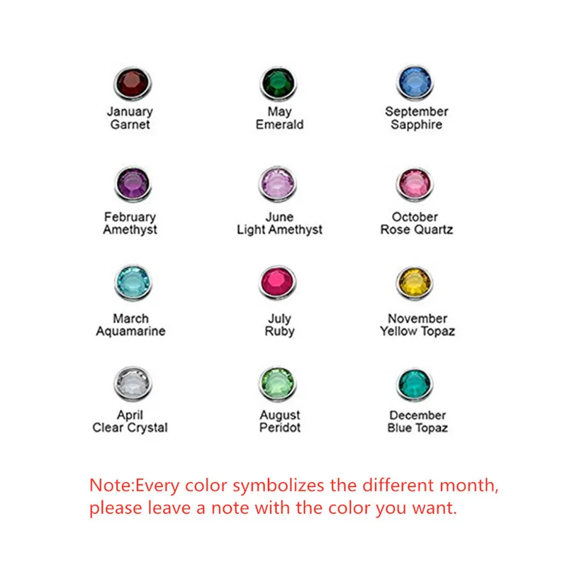 

Customized women heart Necklace Pendant with Birthstones Personalized Women 925 sliver Jewelry for Mother day#SS30