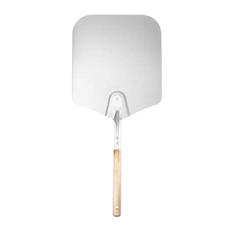 Алюминиевая Лопата для торта инструменты выпечки деревянная ручка лопатка пиццы