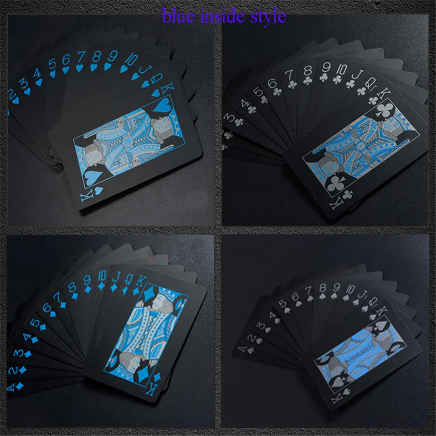 Прочный ПВХ водостойкий волшебный игральные карты покер игра колода 54 шт. набор