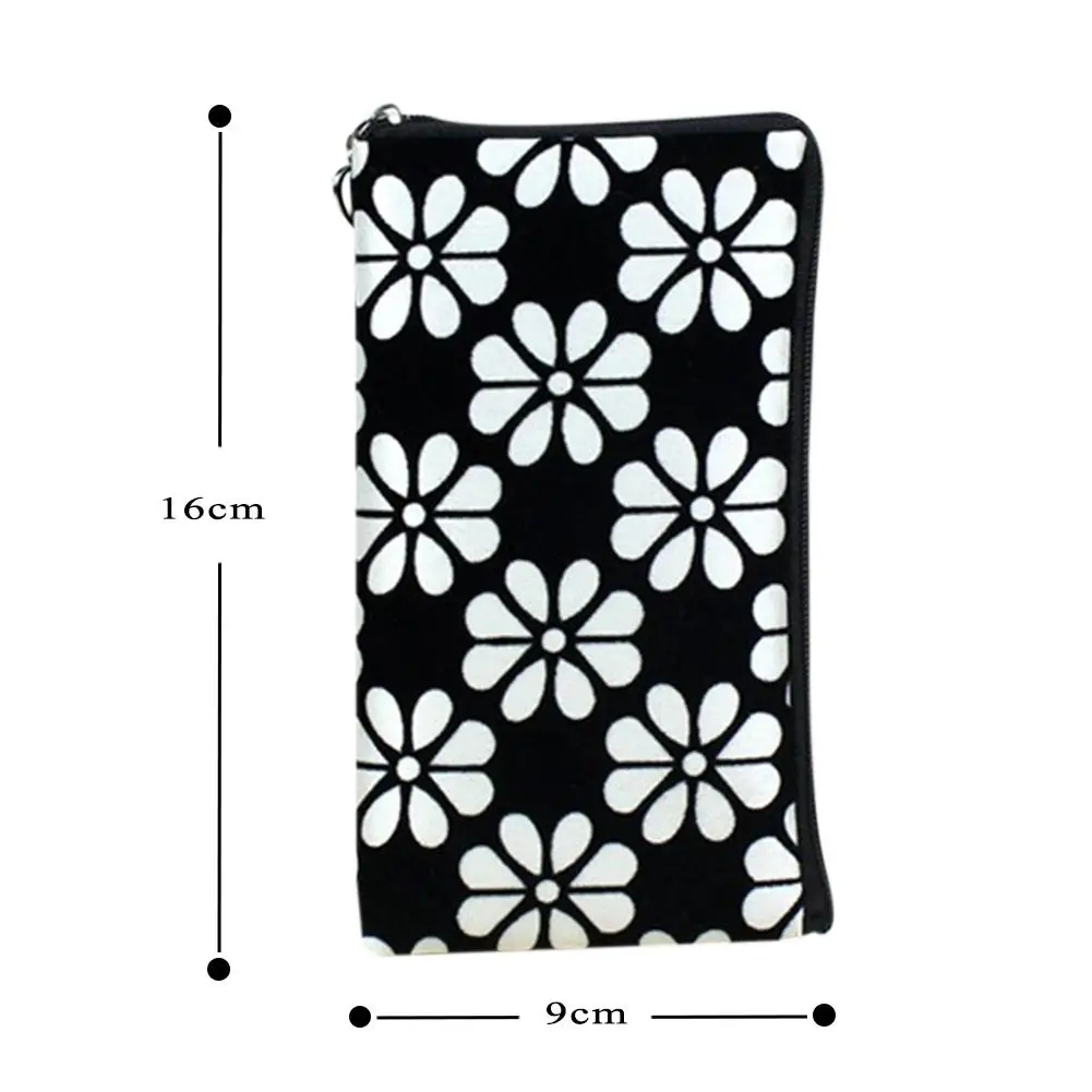 None new Women Long Wallet Floral Printing Four Leaf Clover Coins Purse Zipper Clutch Phone Bag Messenger zk30 | Багаж и сумки