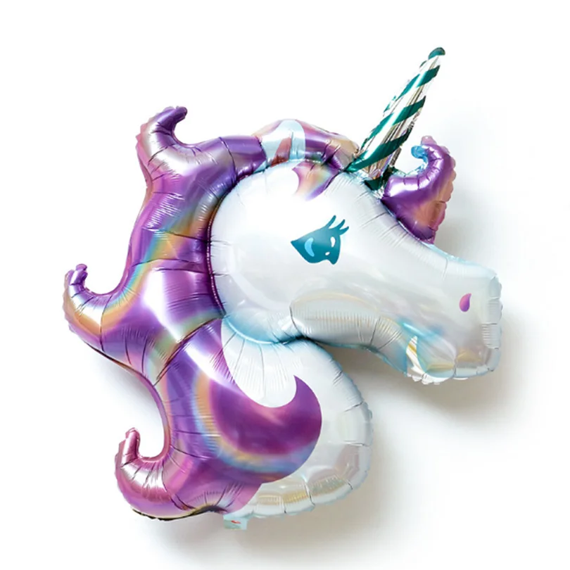 Воздушные шары из фольги в виде единорога цветные алюминиевые гелиевые | Дом и