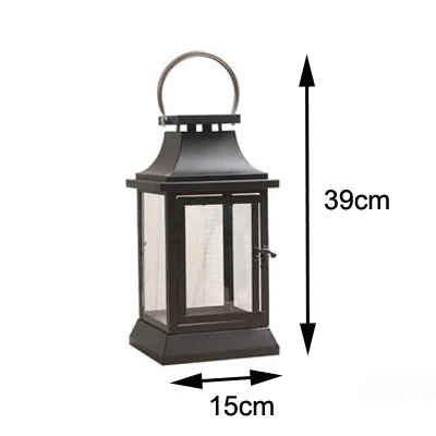 XS Black highly 30cm Классический металлический подсвечник большого размера, декоративные подсвечники, железный стеклянный подсвечник, подсвечник для дома, вечерние, свадебные украшения - Цвет: XS Black highly 30cm