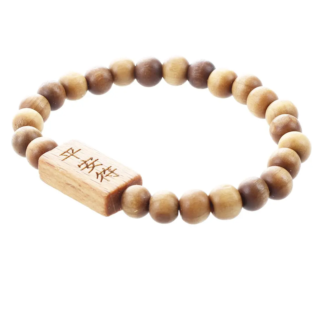 Деревянные бусины китайский символ слова Будды резной лодыжки браслет для
