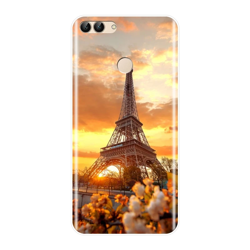 Eiffel Tower Soft Back Cover For Huawei P7 P8 P9 Lite Mini 2017 Phone Case Silicone P20 Pro P10 Plus P Smart | Мобильные телефоны и