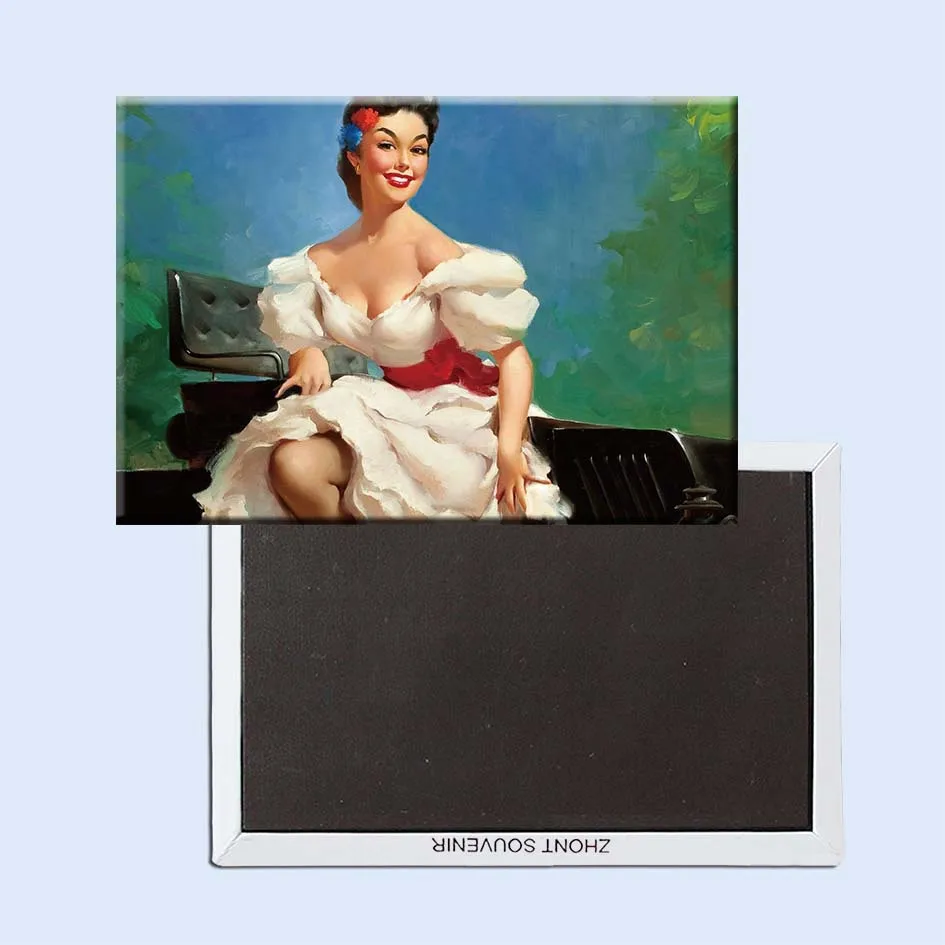 Цветные привлекательные винтажные магниты на холодильник 21169 сувениры с