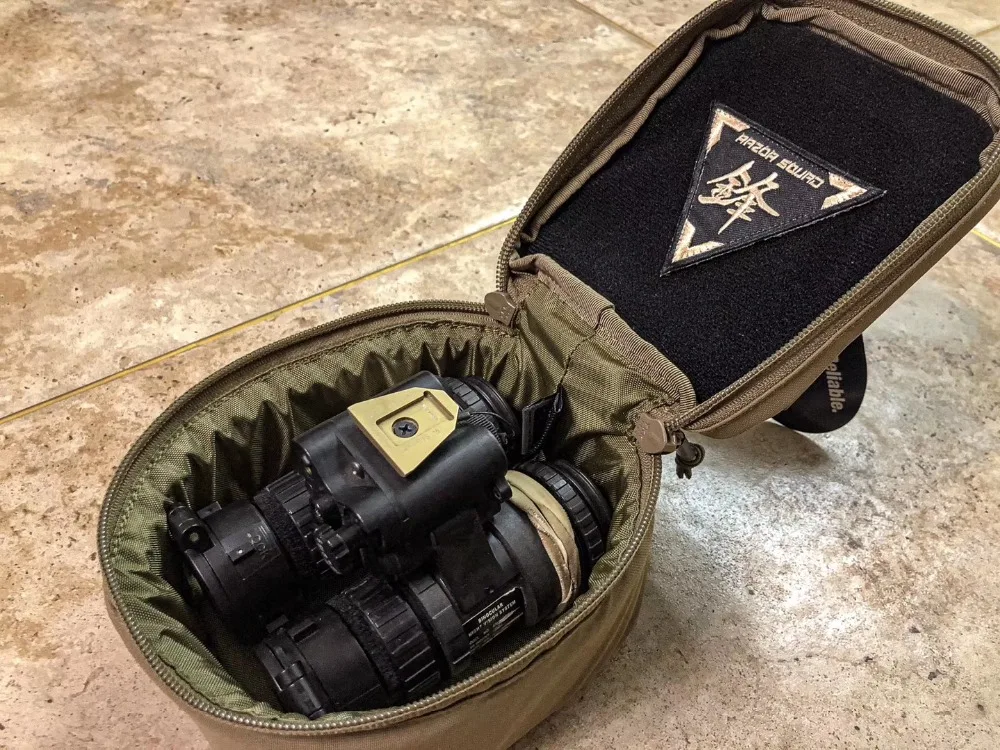 MILITECH TWINFALCONS TW Delustered Cordura NVD NOD NVG Garage для шлема устройство ночного видения футляр для очков для хранения