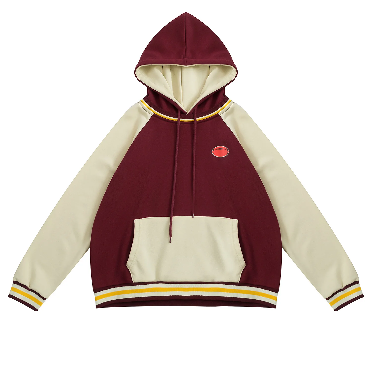 Casual Hoodies Splice Color Women Loose Pullover Sweatshirts Spring Autumn Rugby Printed Preppy Style Girl Jumper Tops | Женская одежда