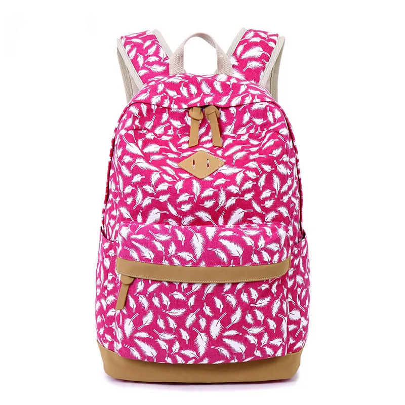 2017 Для женщин рюкзак с цветочным принтом школа женщина Mochila Школьные ранцы для