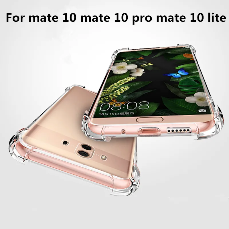 360 Защита капли для Huawei Mate 10 Коврики Pro Lite случае антидетонационных Прозрачная