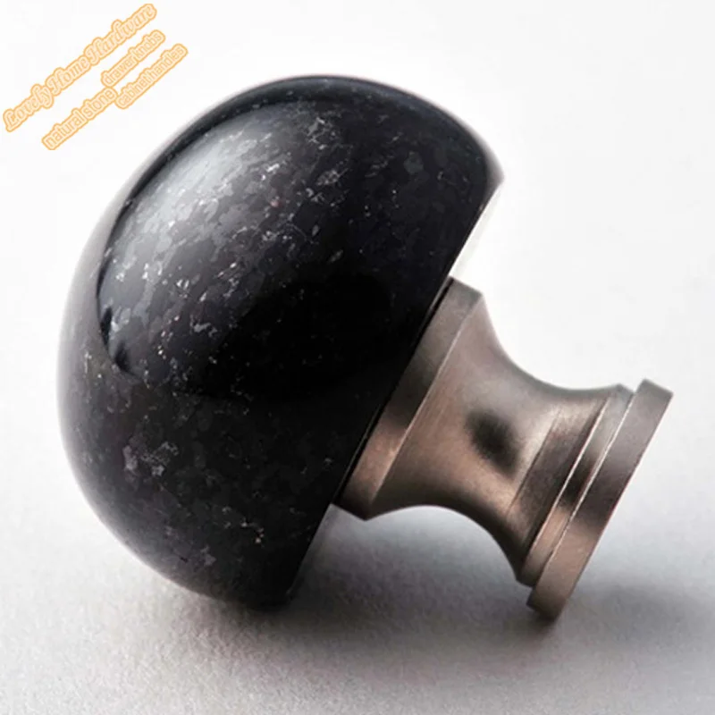 Специальная распродажа Мебельная фурнитура 32 мм черный Гранит Кухня шкаф и ручку