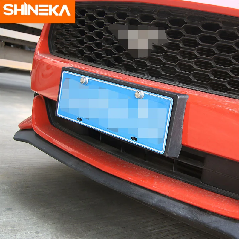 SHINEKA держатель номерного знака Для Ford Mustang 2015 + Автомобильный передний бампер