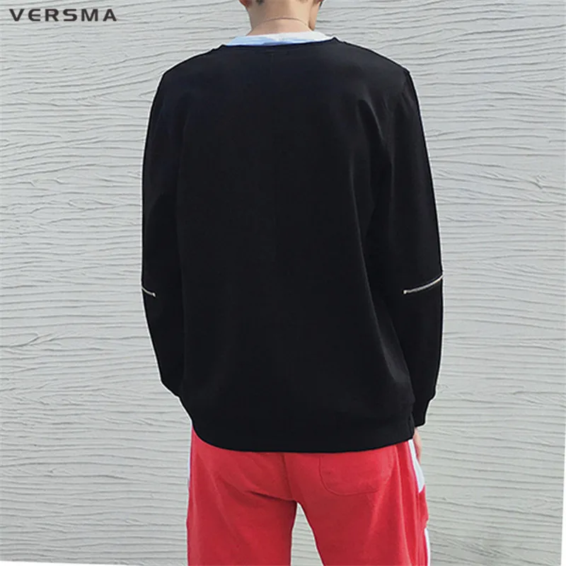 VERSMA Япония Harajuku BF GD Лоскутная толстовка на молнии для мужчин и женщин с длинным рукавом хип хоп толстовки мужской пуловер дропшиппинг