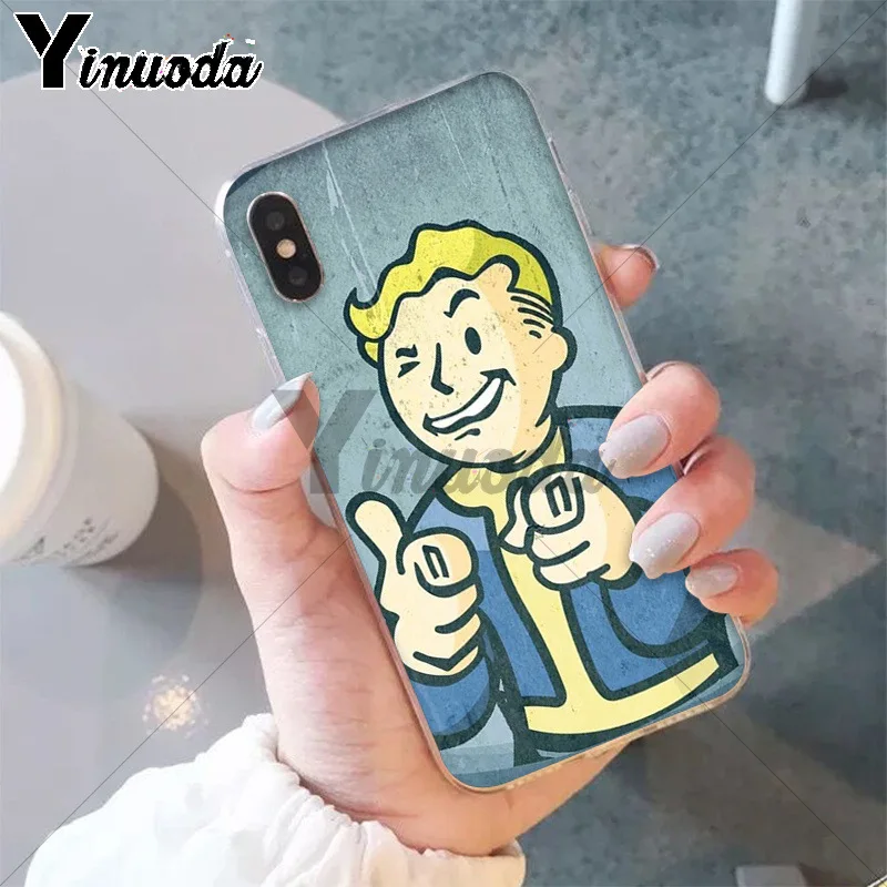 11pro MAX Black Isle Studio game fallout new vegas boy мягкий чехол из ТПУ для Apple iPhone 8 7 6 6S Plus X XS 5 5S SE