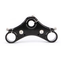 motorcycle black front upper top triple clamps wriser holes cnc aluminum for harley sportster xl 2004 2017