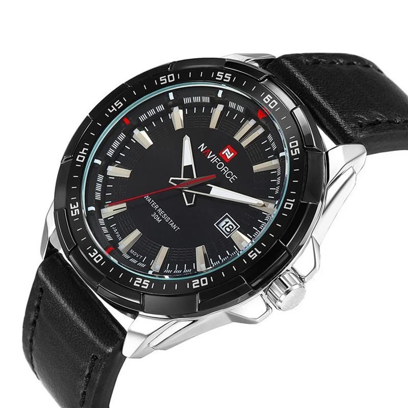 Naviforce мужские часы лучший бренд роскошные кварцевые водонепроницаемые