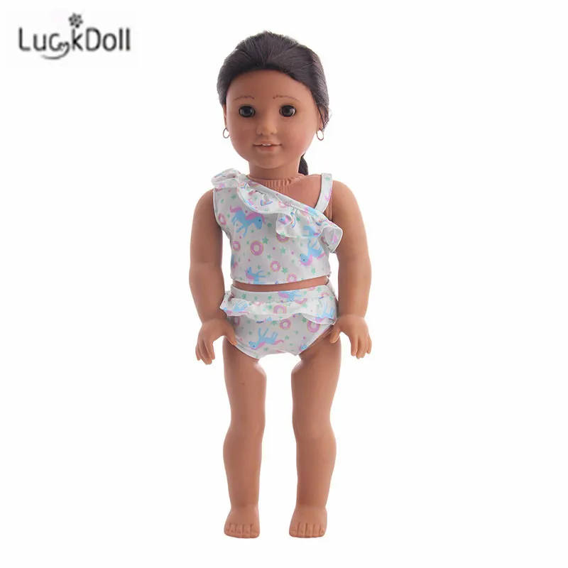 Модный Купальник LUCKDOLL размер 18 дюймов американский 43 см Детская кукла аксессуары