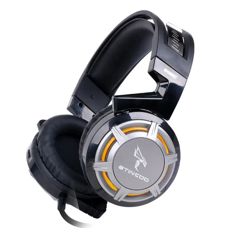 Somic G926 USB Игровые наушники для компьютера ПК игры проводные наушники светодиодные фонари игровая гарнитура с микрофоном