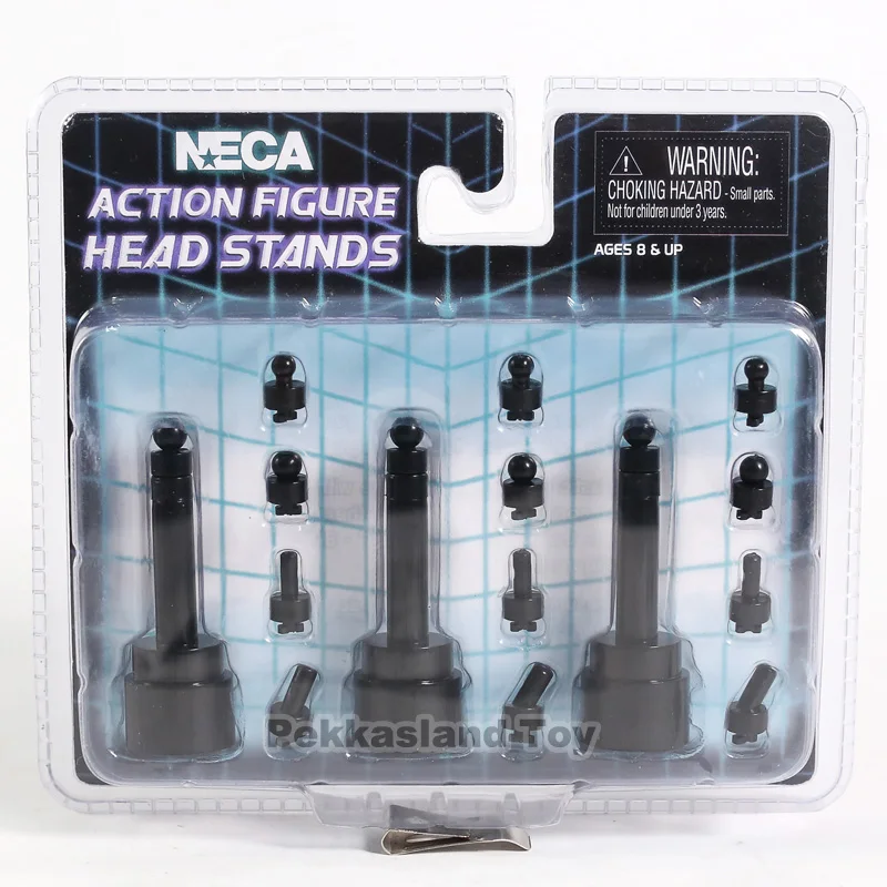 Экшн-фигурки NECA выставочные стенды для головы черные 3 упаковки другие фигурки
