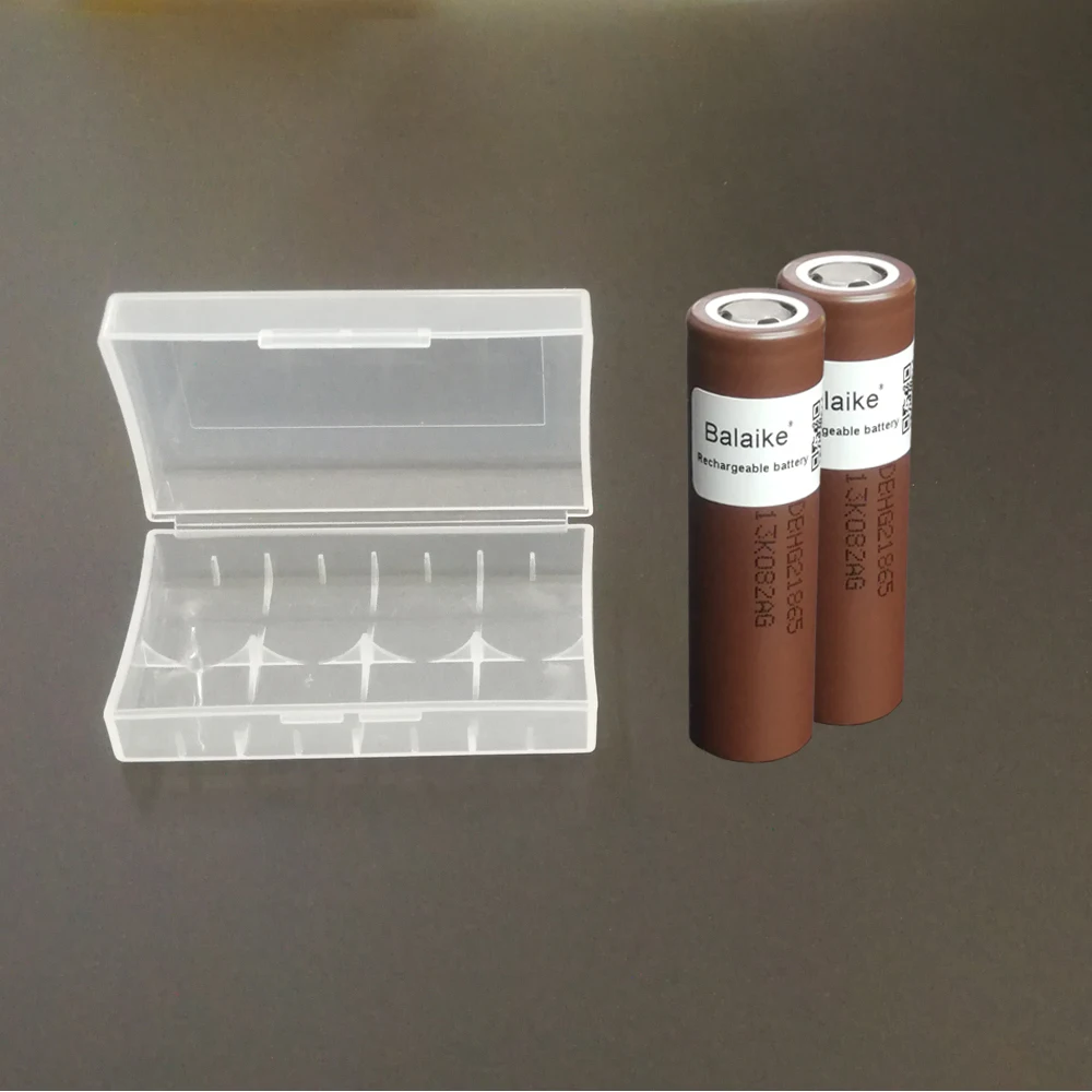 Balaike 1/2/4/6/8/10 шт Высокая емкость 3 7 V аккумуляторная HG2 18650 li на 3000 мАч для зарядки