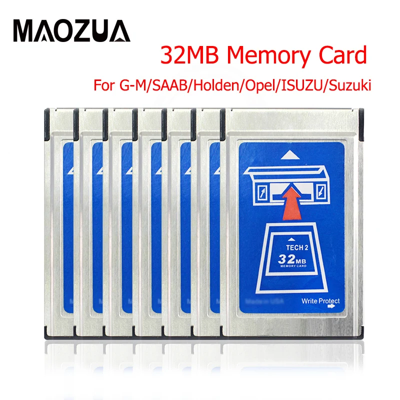 

High Quality For SAAB Tech2 Card For G-M With 6 Software For Holden/Opel/G-M/ISUZU/Suzuki Tech 2 32 MB Memory Card