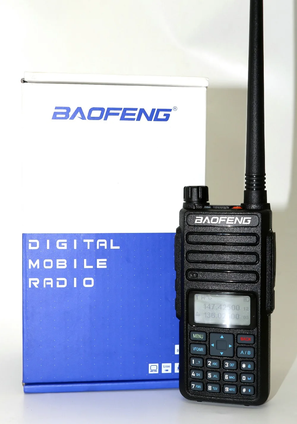 Baofeng двойной слот времени DM-1801 портативный радио двухдиапазонный 5 Вт 1024ch tier2 и tier1