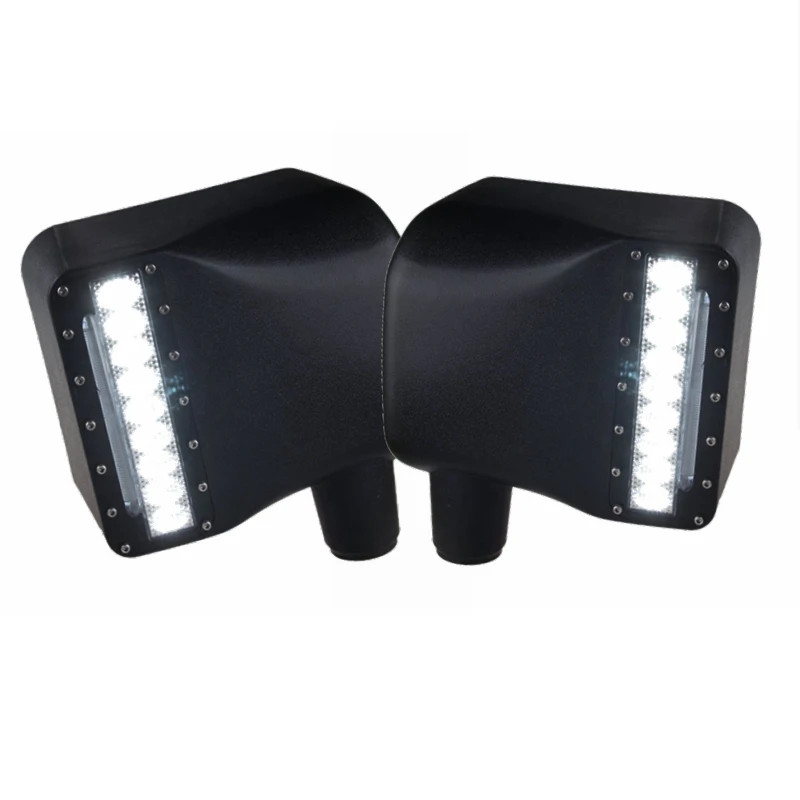 Ajustable Car LED Rearview Side Replacement Mirror With Turn Signal Lights White /Amber Beam For Jeep Wrangler |
