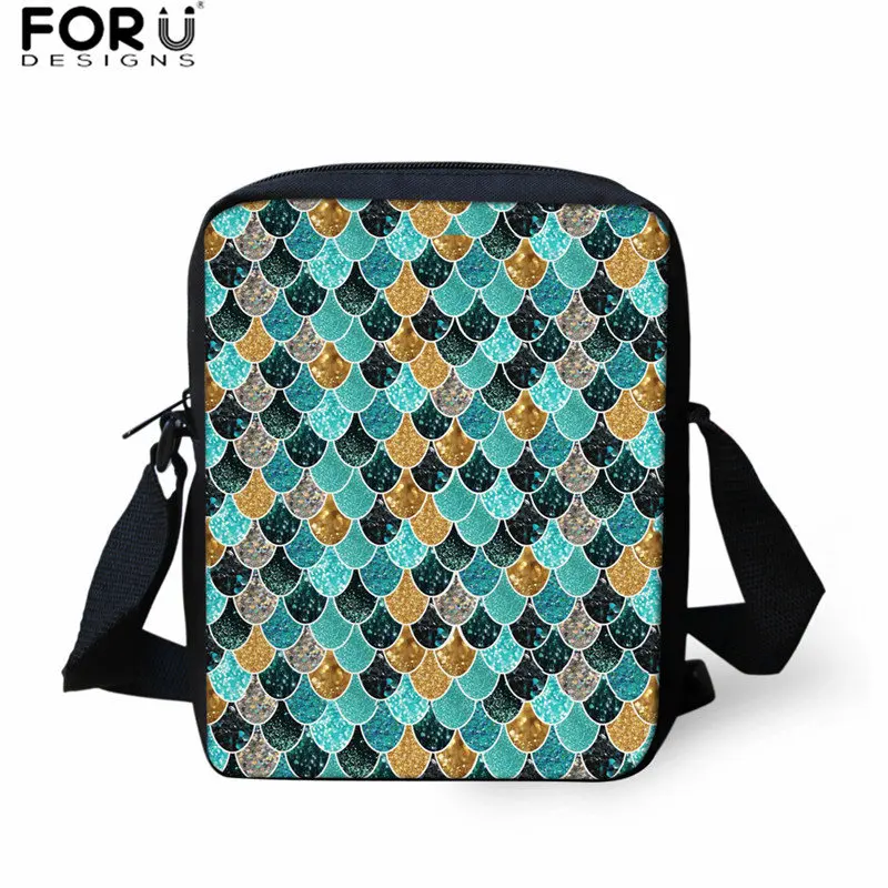 L3135E FORUDESIGNS/Модная школьная сумка с рисунком русалки для девочек-подростков; Уникальный Повседневный школьный рюкзак; Женская дорожная сумка через плечо; Mochila - Цвет: L3135E