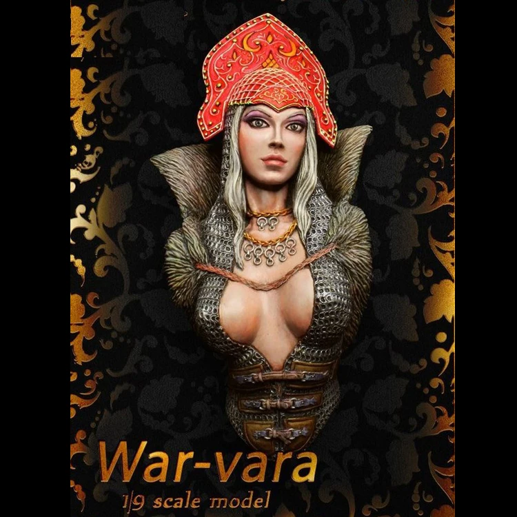 1/9 War-Vara модель бюст из смолы GK тема исторической войны женский несобранный и