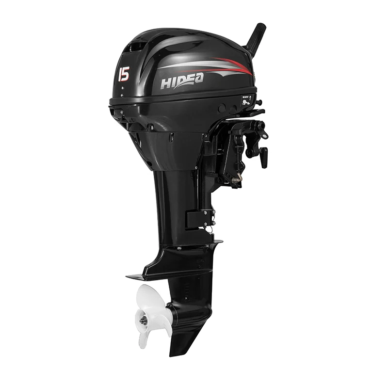 Лодочный 2 тактный двигатель Hidea 15 л.с. с длинным валом подвесной мотор для