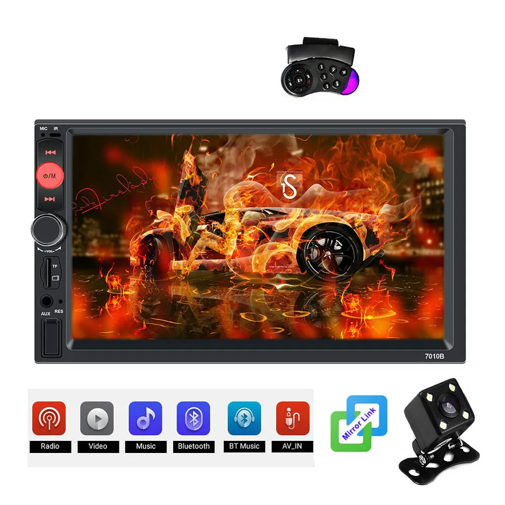 Автомобильный радиоприемник HD 7 &quotАвторадио с сенсорным экраном 2 Din кассеты