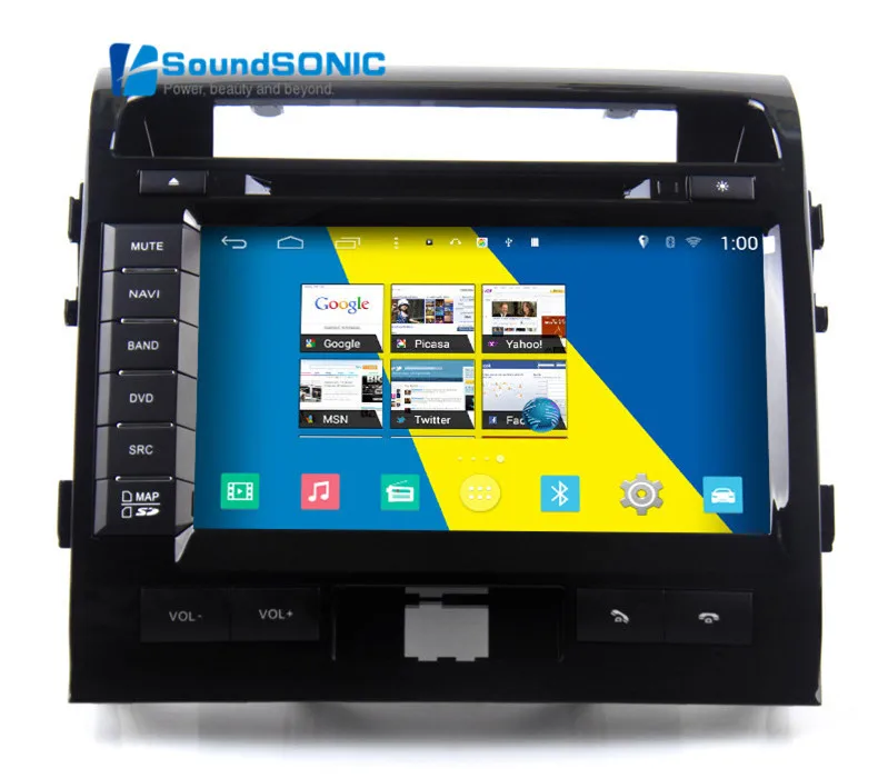 Для Toyota Landcruiser Land Cruiser 200 LC200 2008 2009 2010 2011 2012 2013 Android 4.4.4 Стерео DVD gps аудио видео