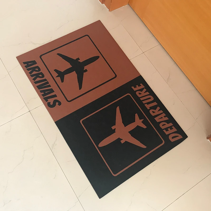 

Custom Made Doormat Entrance Floor Mat Arrivals Departure Funny Door Mat Indoor Outdoor Decorative Doormat Welcome Door Mat