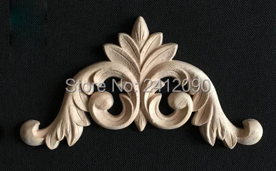 4 шт. Аппликации из натурального дерева нестандартные цветы резьба по дереву