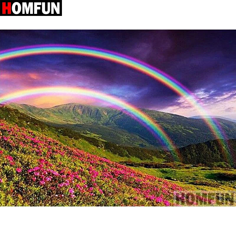 Алмазная живопись HOMFUN A15615 картина сделай сам из квадратных/круглых страз