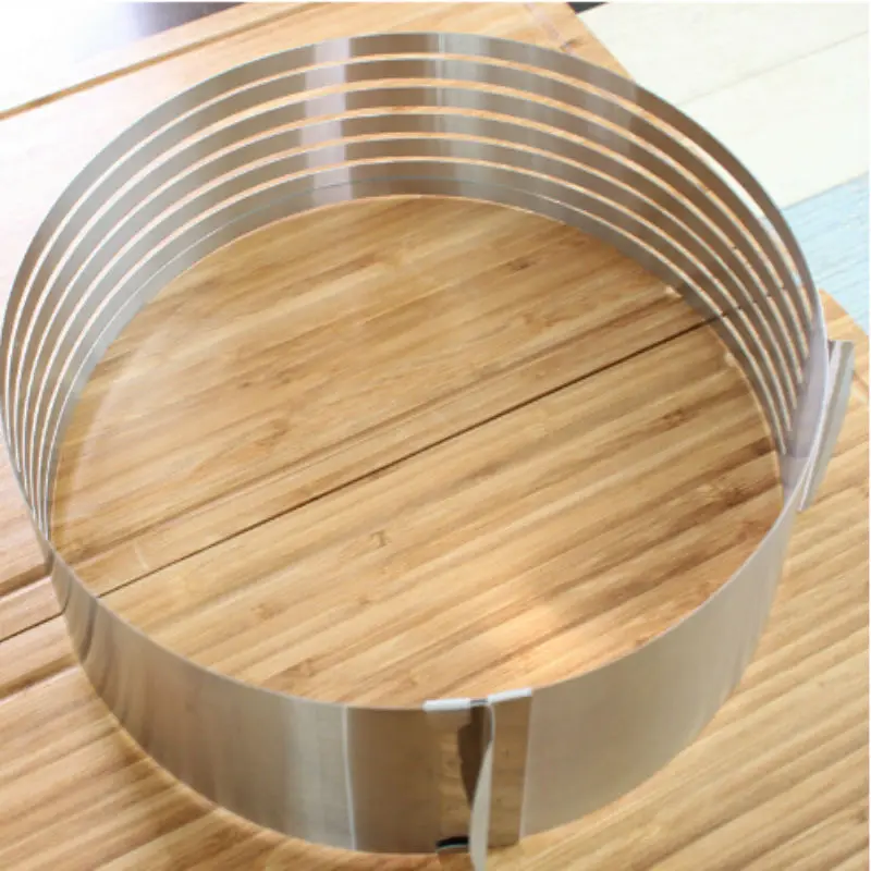 Круглая Регулируемая овощерезка для тортов из нержавеющей стали от 9 до 12 дюймов