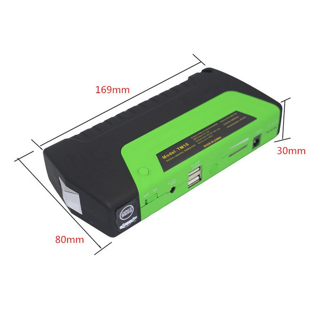 Автомобильный аккумулятор бустер 600A power Bank 12 В Автомобильное зарядное устройство портативный автомобильный стартер для бензинового автомобиля мини аварийное пусковое устройство