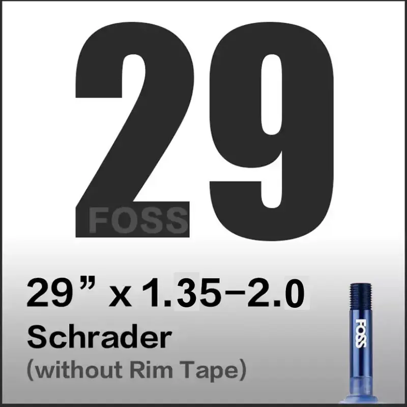 FOSS велосипедная труба шины Schrader/Presta 16/20/24/26/27,5/27/700C дорога MTB велосипед внутренняя труба резиновая велосипедная шина прокол - Цвет: 29 x 135 to 200 AV