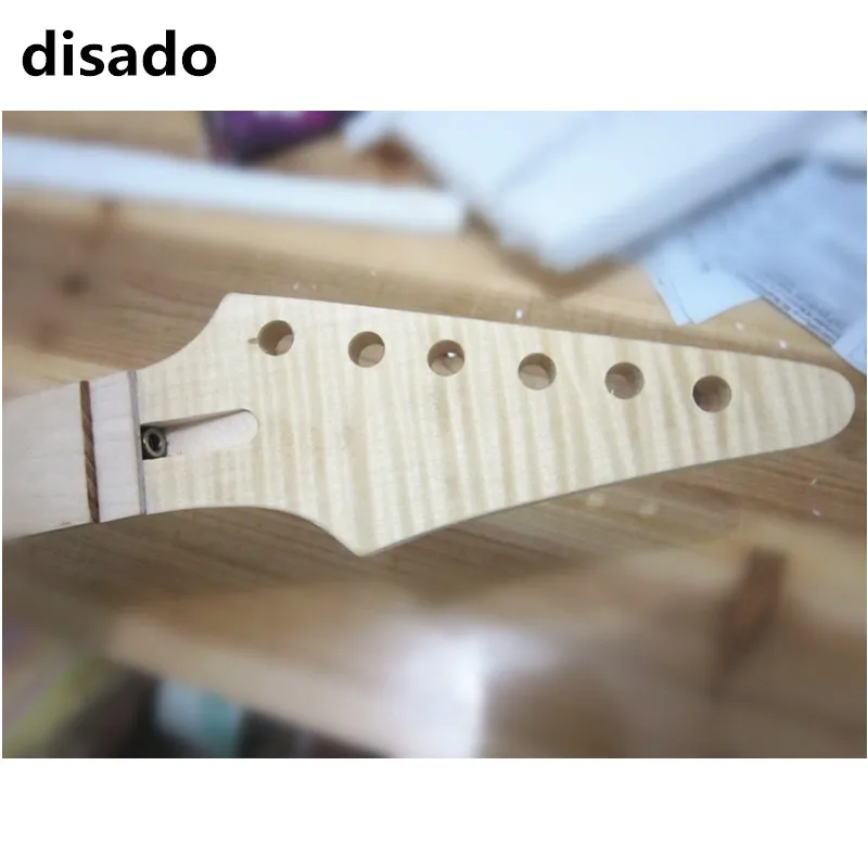 Disado 24 лада Кленовая электрическая гитара Гриф кленовый гриф Деревянный Цвет