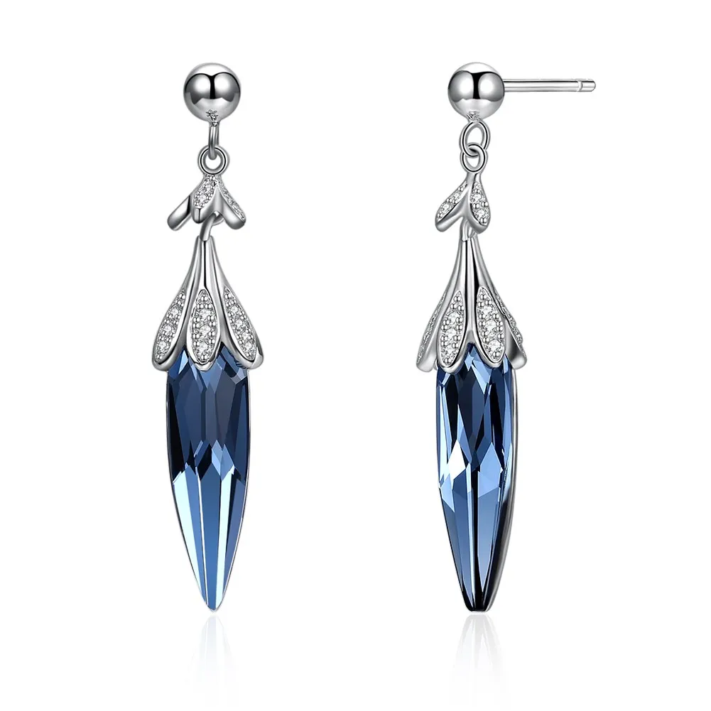 INALIS элегантный 925 пробы серебро кристаллами от Swarovski Чили Форма Популярные