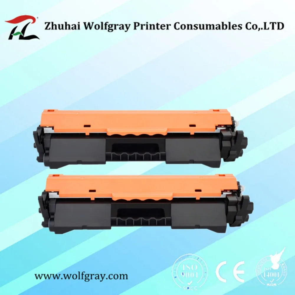 2PK совместимый тонер картридж для HP CF217A 17A 217A LaserJet профессиональный принтер M102a M102w