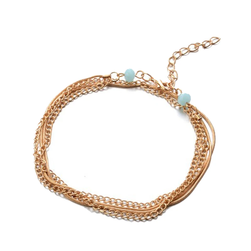 

Health Care Weight Loss Magnet Multi-layers Beads Pendant Anklet Magnetic Therapy Bracelet Anklet Weight Loss Product