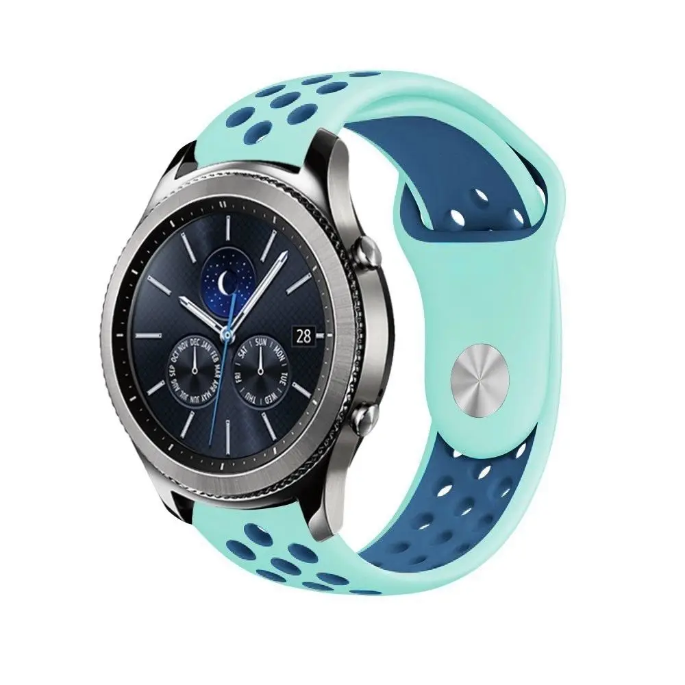 Резиновый силиконовый ремешок 20 мм 22 для Samsung Gear S3 S2 Sport Frontier Classic часов Xiaomi Huami Amazfit
