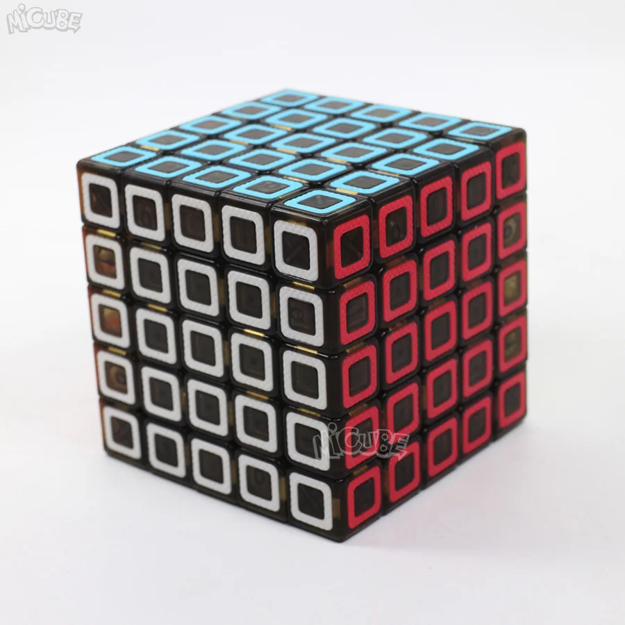 Qiyi куб 2x2 3x3 4x4 5x5 Ciyuan магический скоростной Куб прозрачный черный размерные игрушки для детей QizhengS
