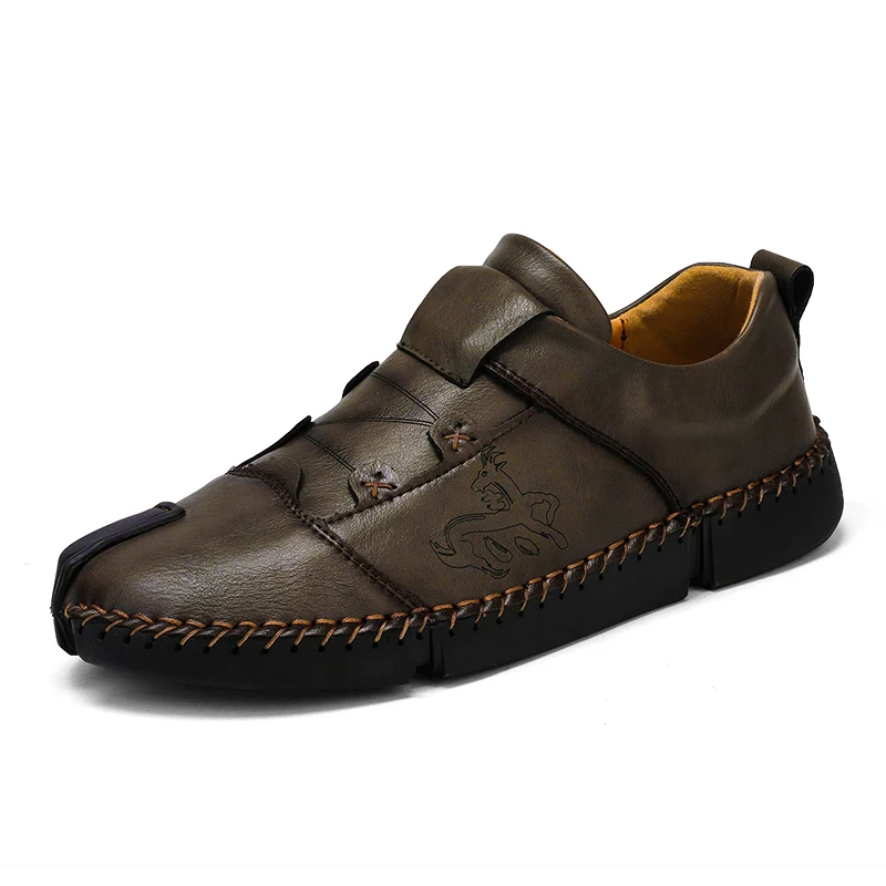 Mynde Men's Leather Casual Shoes Moccasins Men Loafers Luxury Brand Spring New Fashion Sneakers Male Boat Suede Krasovki | Обувь