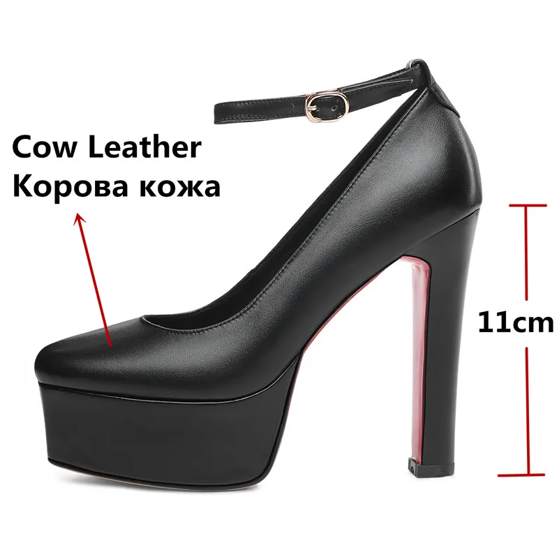 Женские туфли из натуральной кожи FEDONAS классические винтажные элегантные на