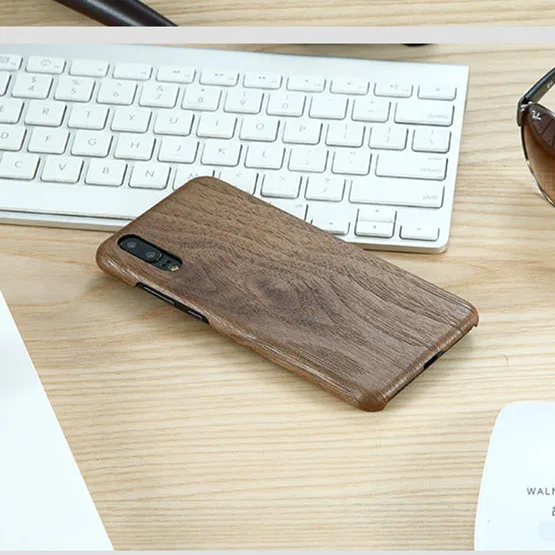 Walnut Тонкий чехол-накладка для Meizu 16 s/16XS из орехового дерева, дерева розового дерева, красного дерева - Цвет: Walnut