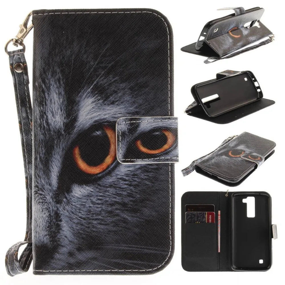 Волк с совой тигром и львом для собак принтом обезьяна чехол-книжка рисунком из