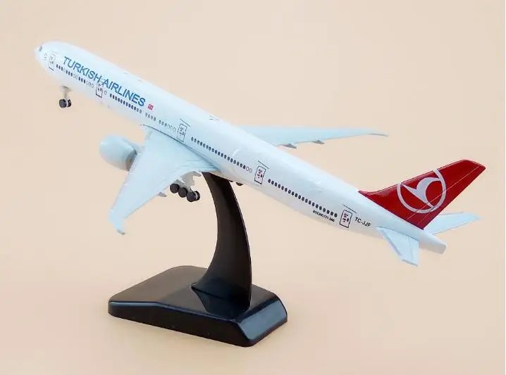 20 см сплав металла Air TURKISH Airlines Boeing 777 B777 Airways модель самолета Модель с подставкой
